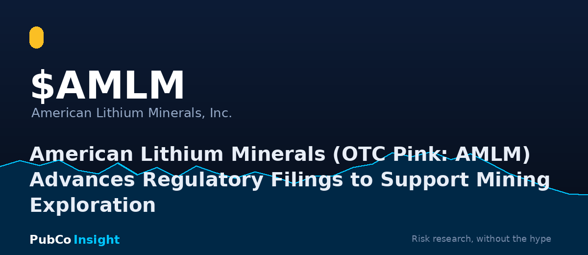 AMLM American Lithium Minerals, Inc.
