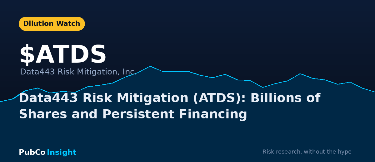 ATDS Data443 Risk Mitigation, Inc.
