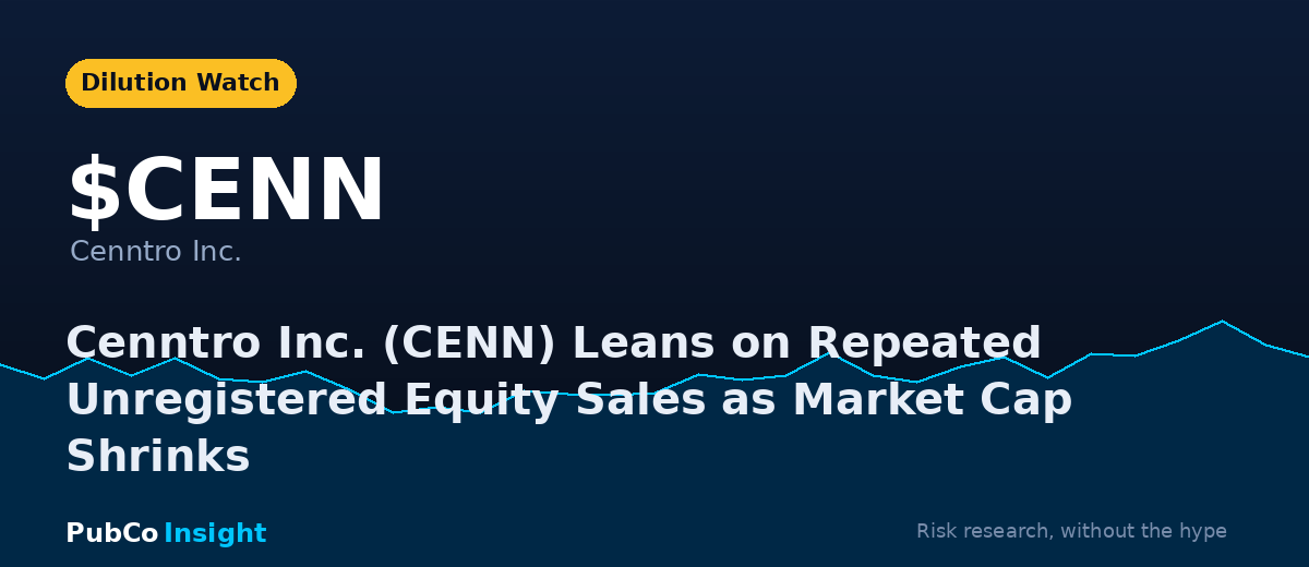 CENN Cenntro Inc.