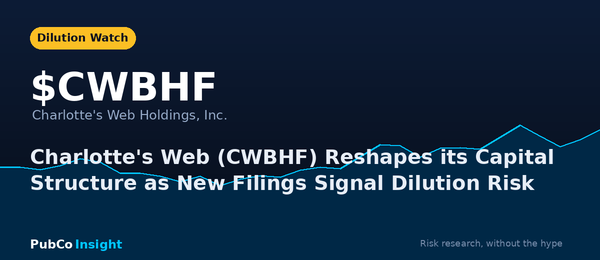 CWBHF Charlotte's Web Holdings, Inc.