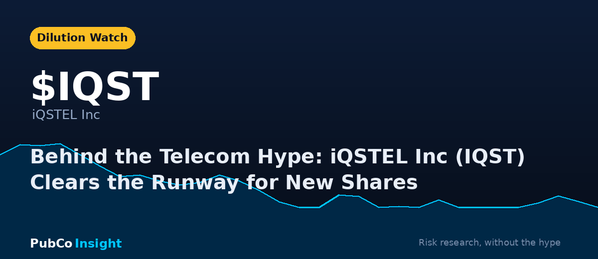 IQST iQSTEL Inc