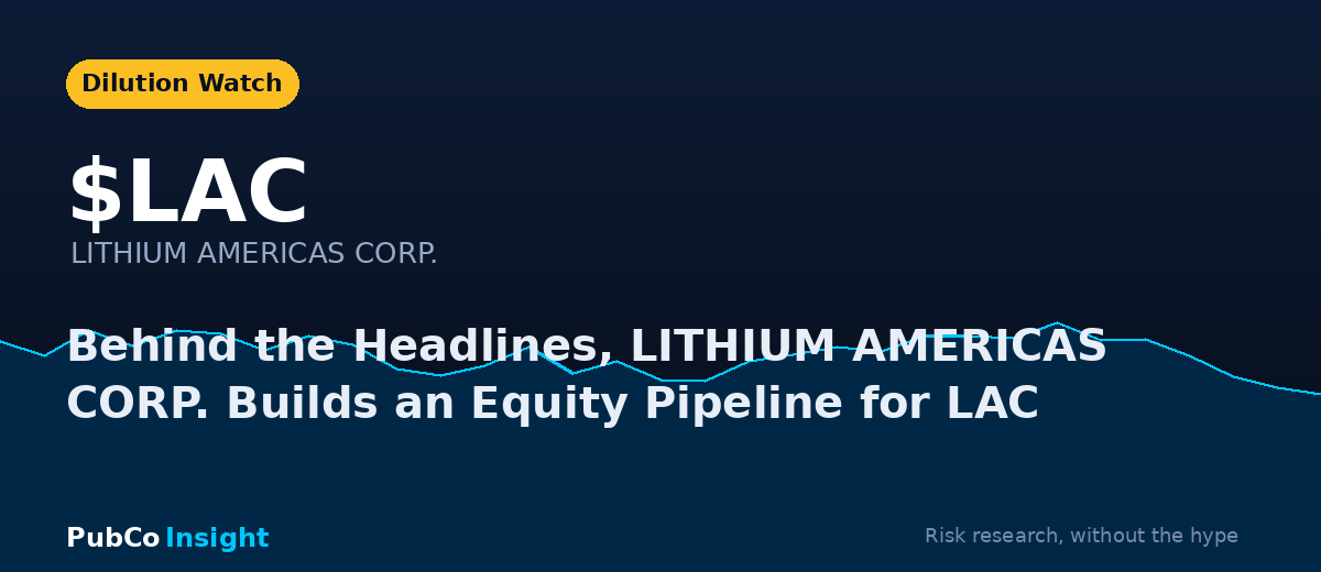 LAC LITHIUM AMERICAS CORP.