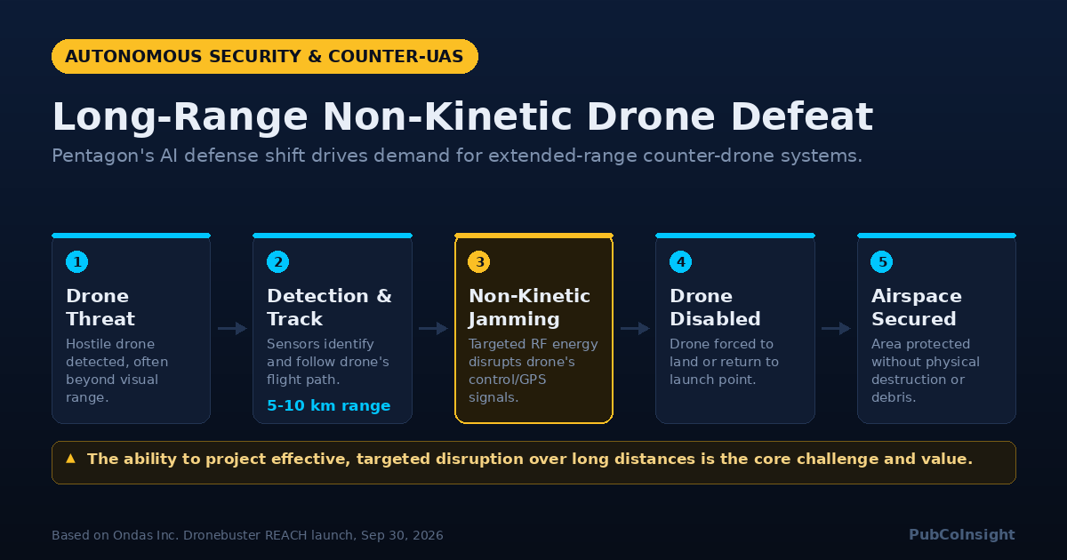 Long-Range Non-Kinetic Drone Defeat