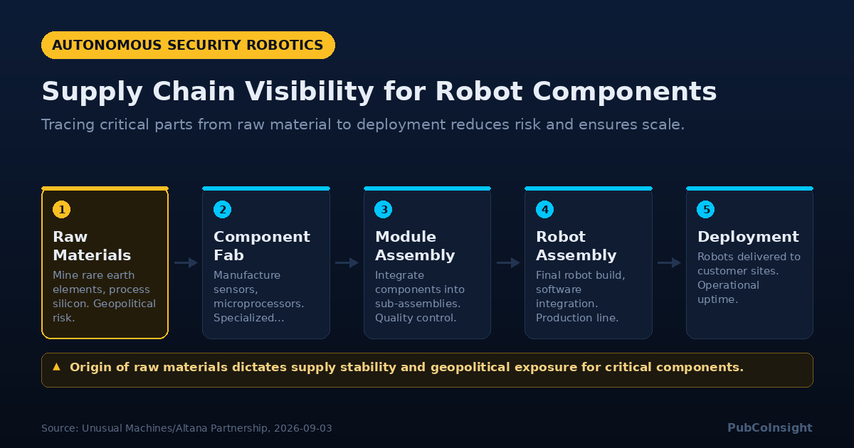 Supply Chain Visibility for Robot Components