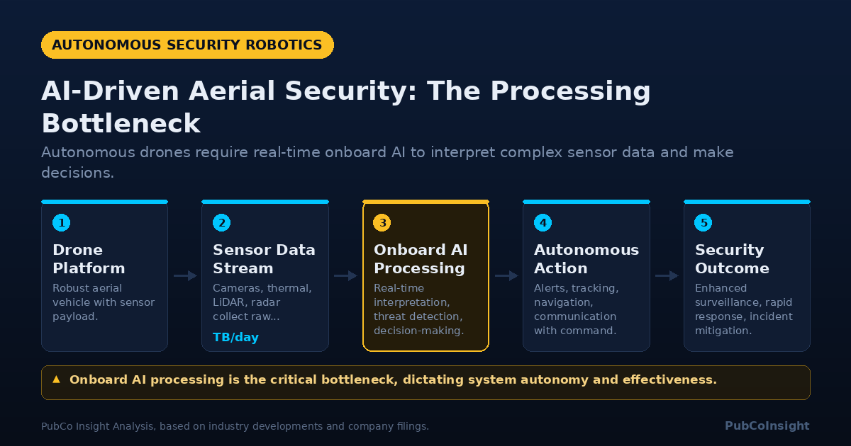 AI-Driven Aerial Security: The Processing Bottleneck