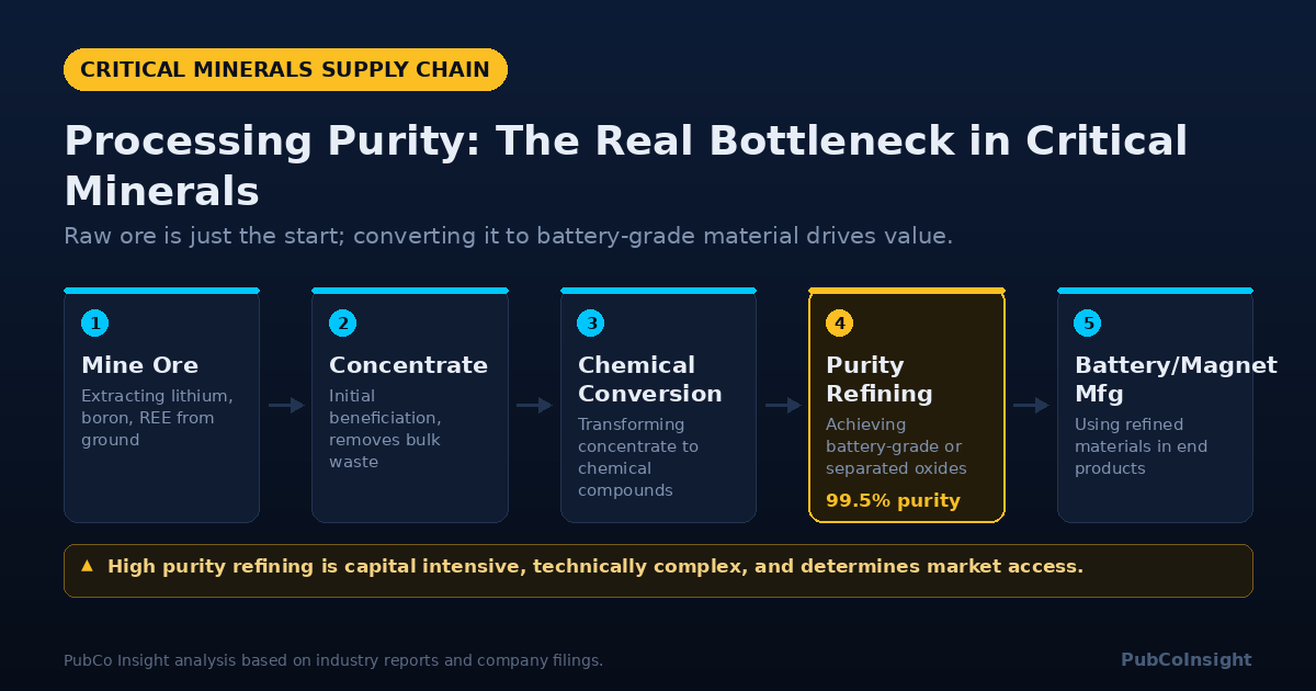 Processing Purity: The Real Bottleneck in Critical Minerals