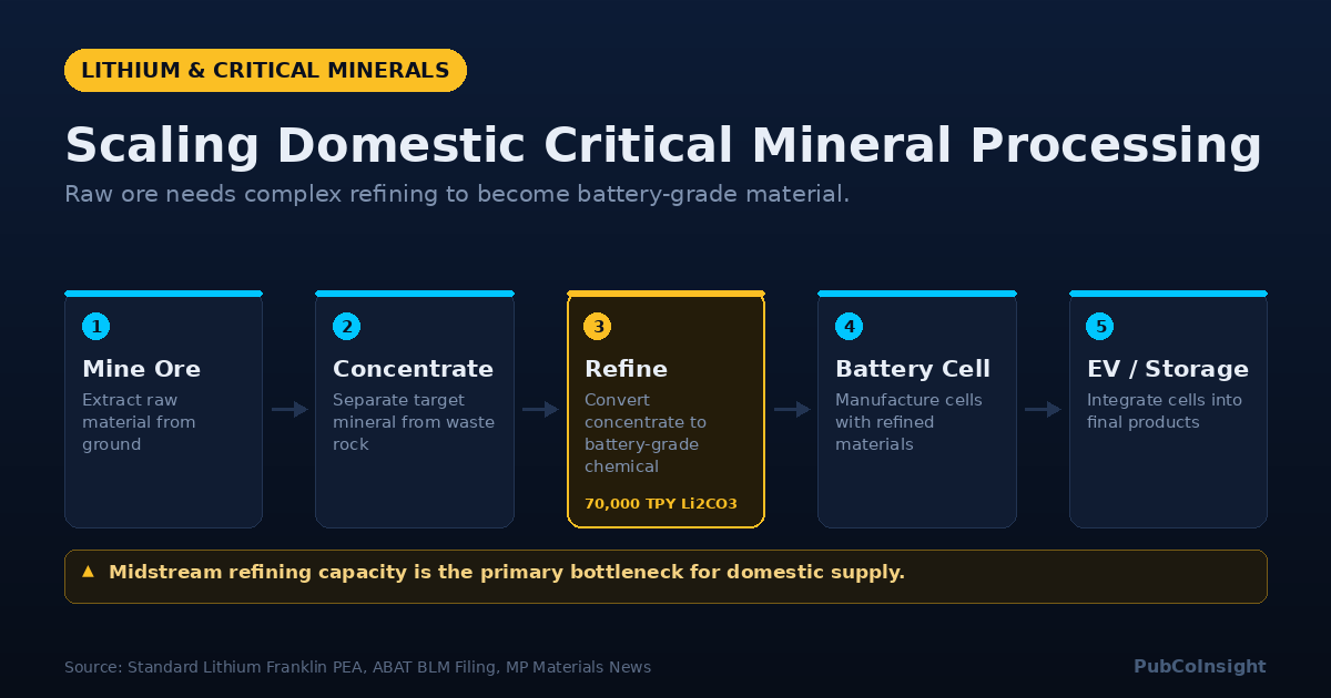 Scaling Domestic Critical Mineral Processing
