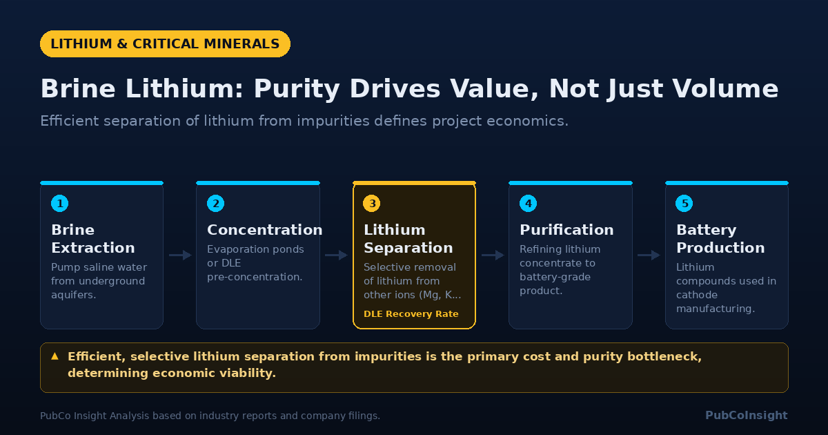 Brine Lithium: Purity Drives Value, Not Just Volume