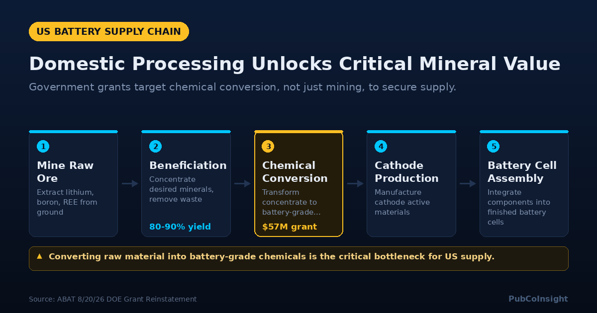 Domestic Processing Unlocks Critical Mineral Value