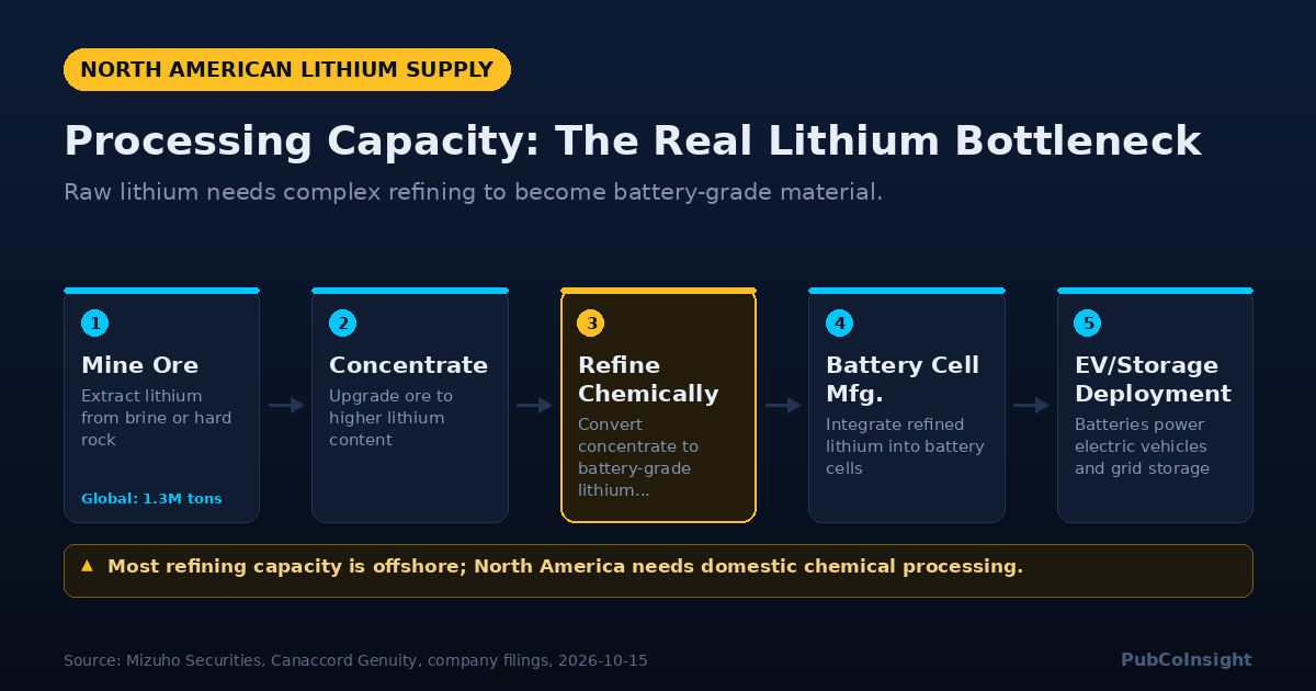 Processing Capacity: The Real Lithium Bottleneck