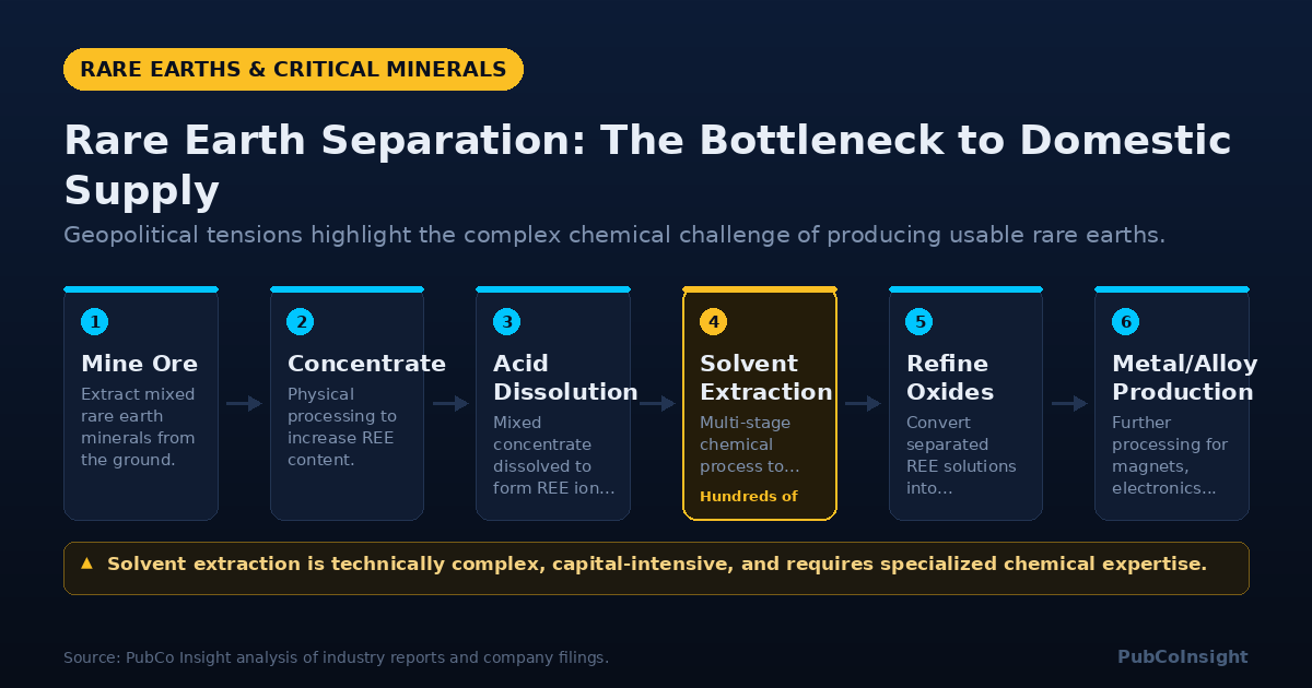 Rare Earth Separation: The Bottleneck to Domestic Supply