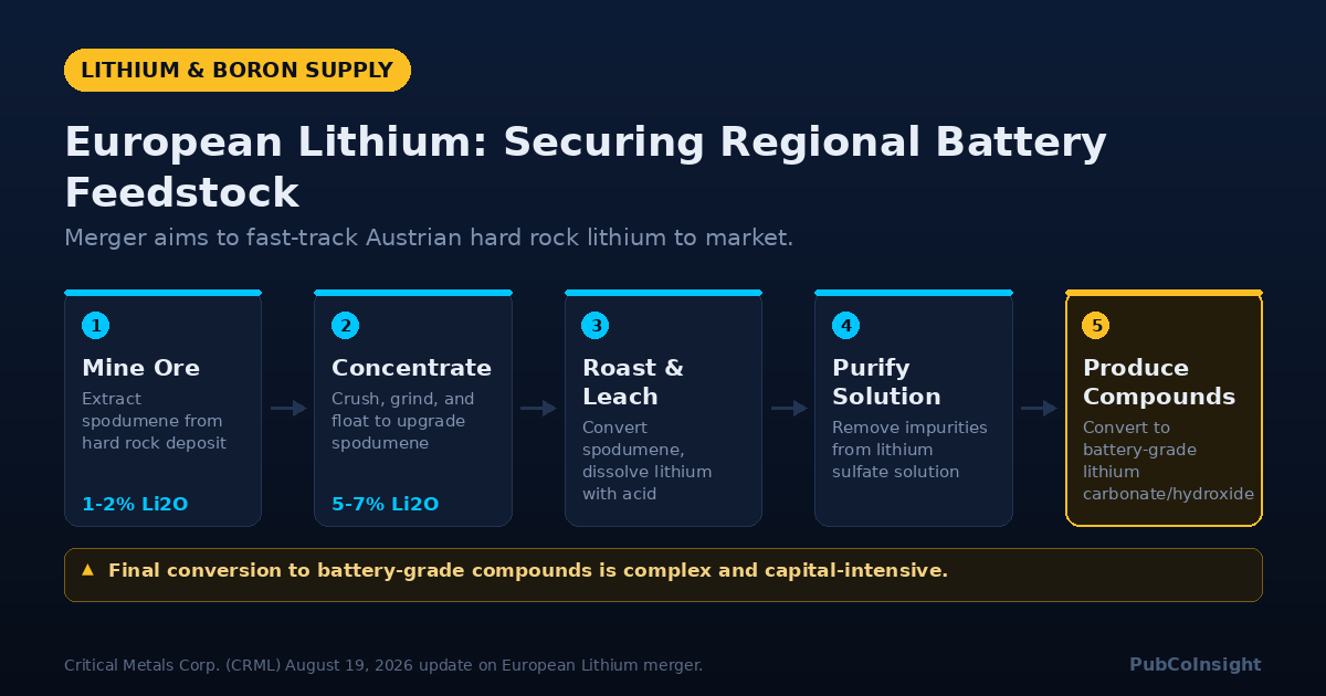 European Lithium: Securing Regional Battery Feedstock