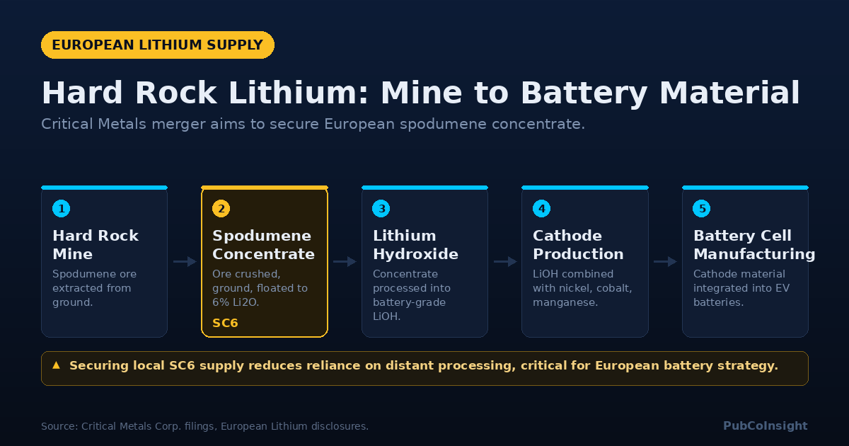 Hard Rock Lithium: Mine to Battery Material