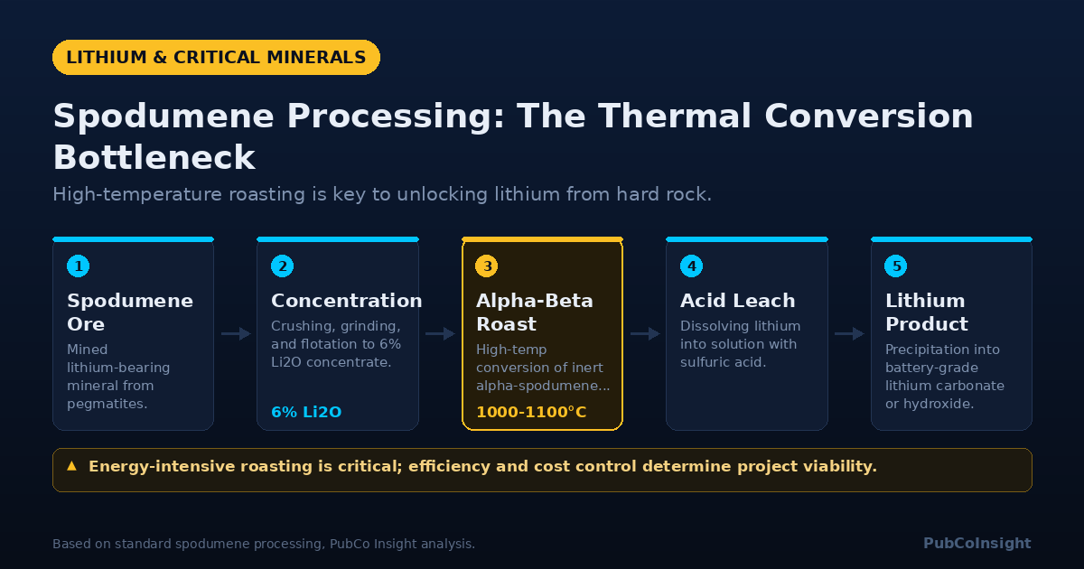 Spodumene Processing: The Thermal Conversion Bottleneck