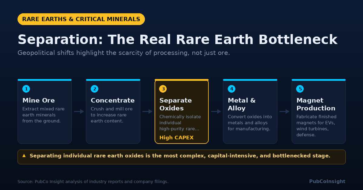 Separation: The Real Rare Earth Bottleneck