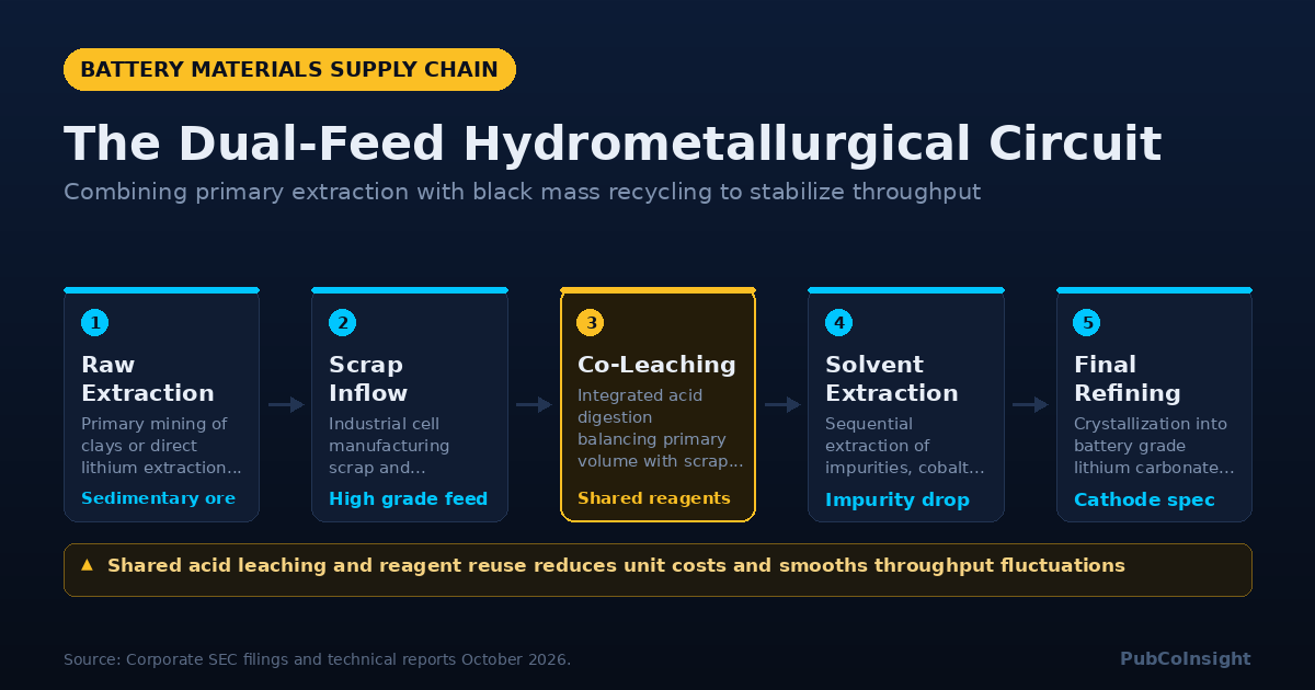 The Dual-Feed Hydrometallurgical Circuit