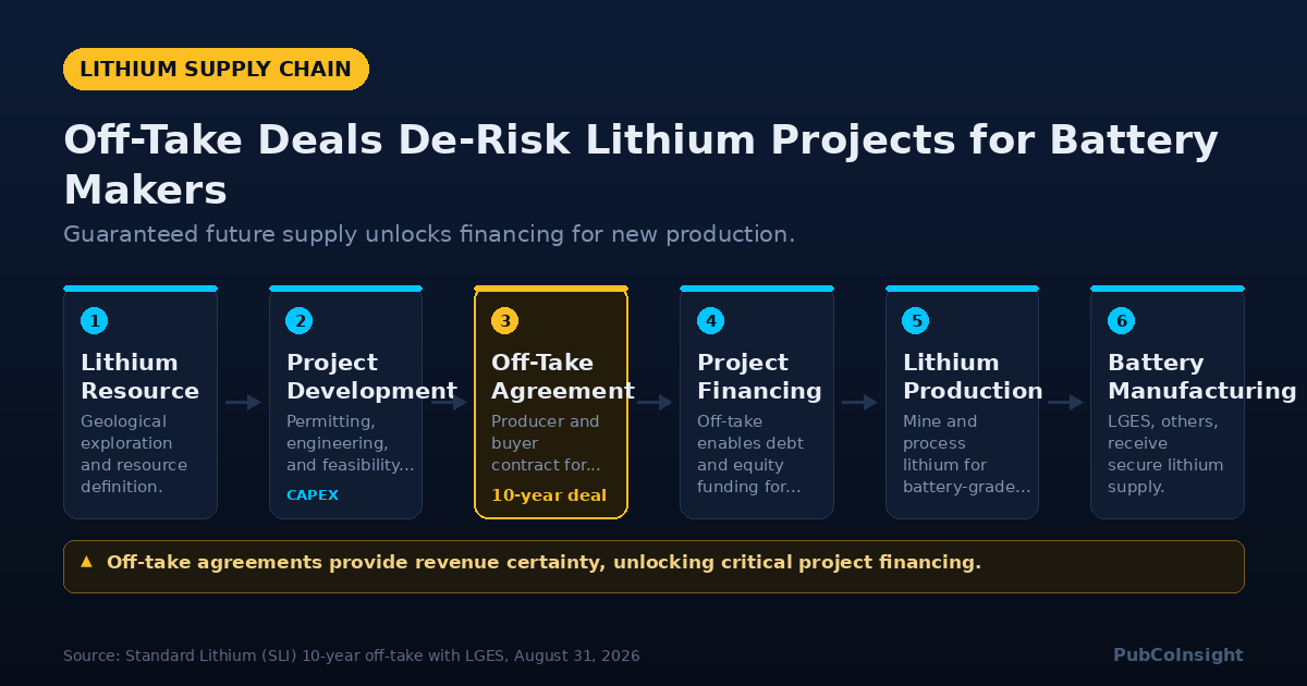 Off-Take Deals De-Risk Lithium Projects for Battery Makers