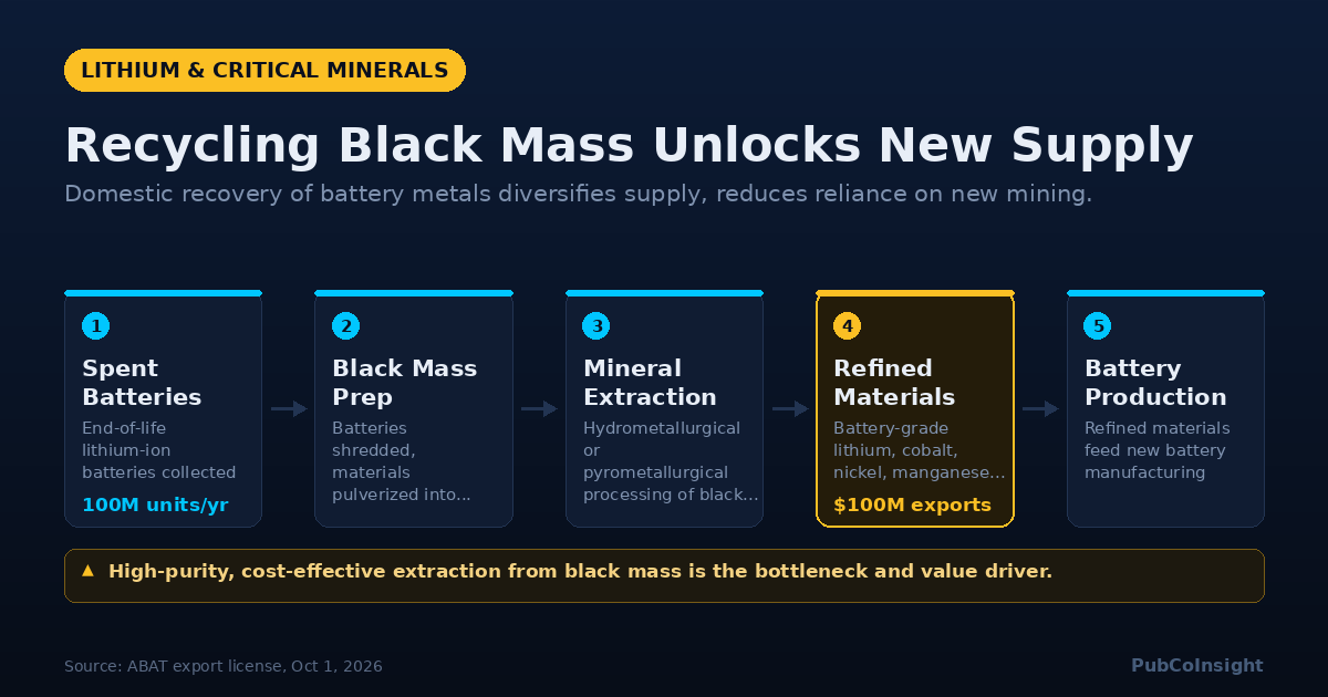 Recycling Black Mass Unlocks New Supply