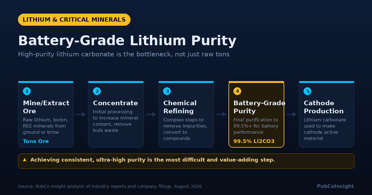 Battery-Grade Lithium Purity