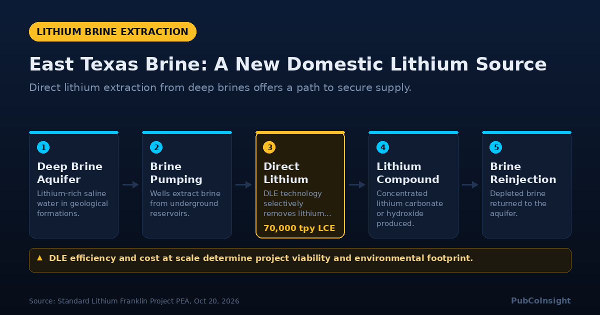 East Texas Brine: A New Domestic Lithium Source