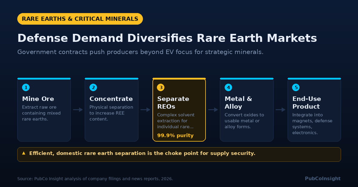 Defense Demand Diversifies Rare Earth Markets