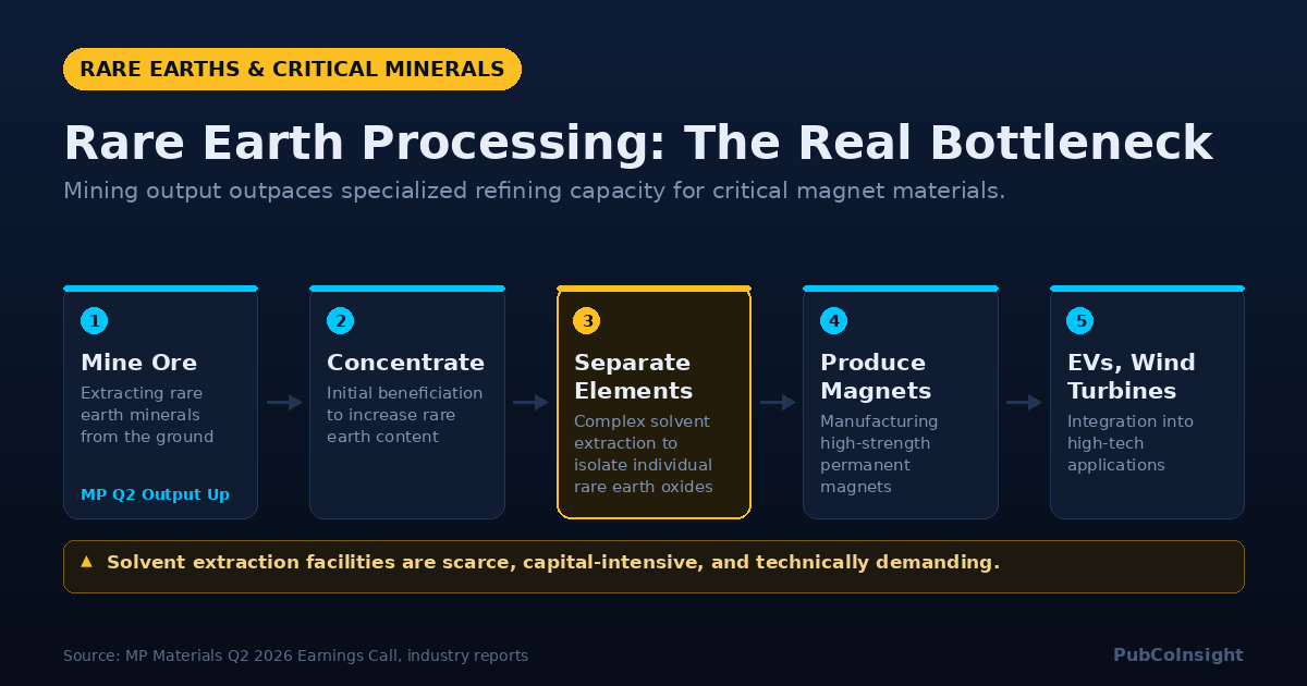 Rare Earth Processing: The Real Bottleneck