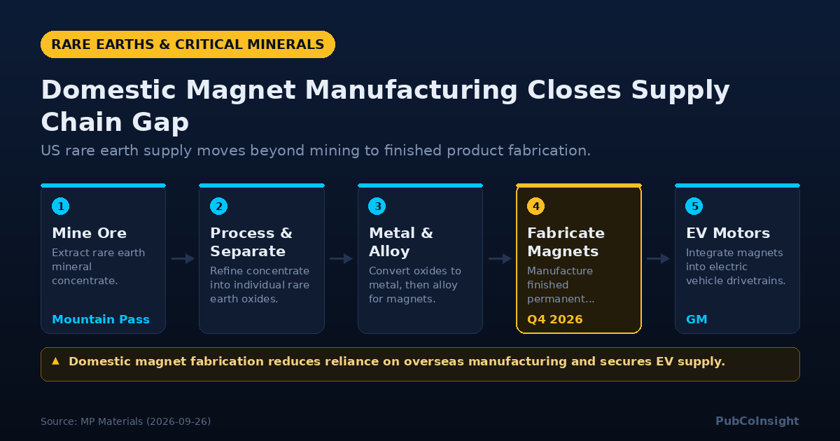 Domestic Magnet Manufacturing Closes Supply Chain Gap