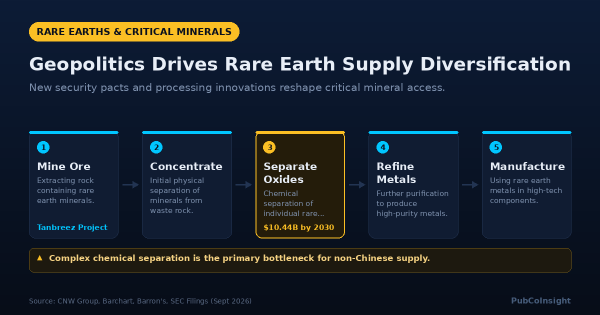 Geopolitics Drives Rare Earth Supply Diversification