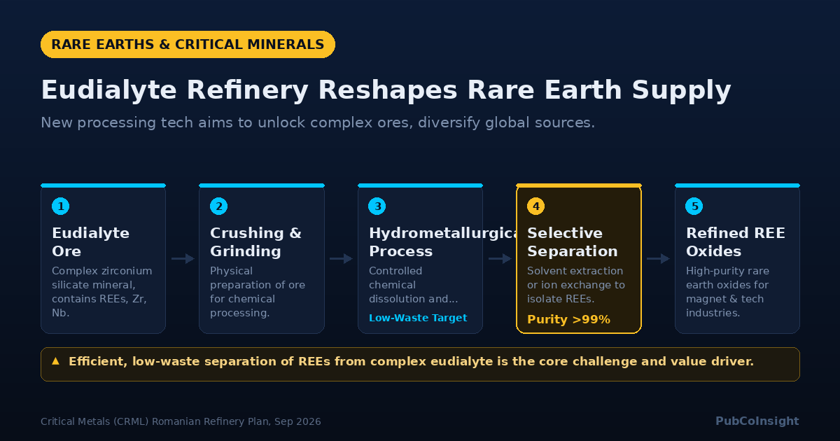 Eudialyte Refinery Reshapes Rare Earth Supply