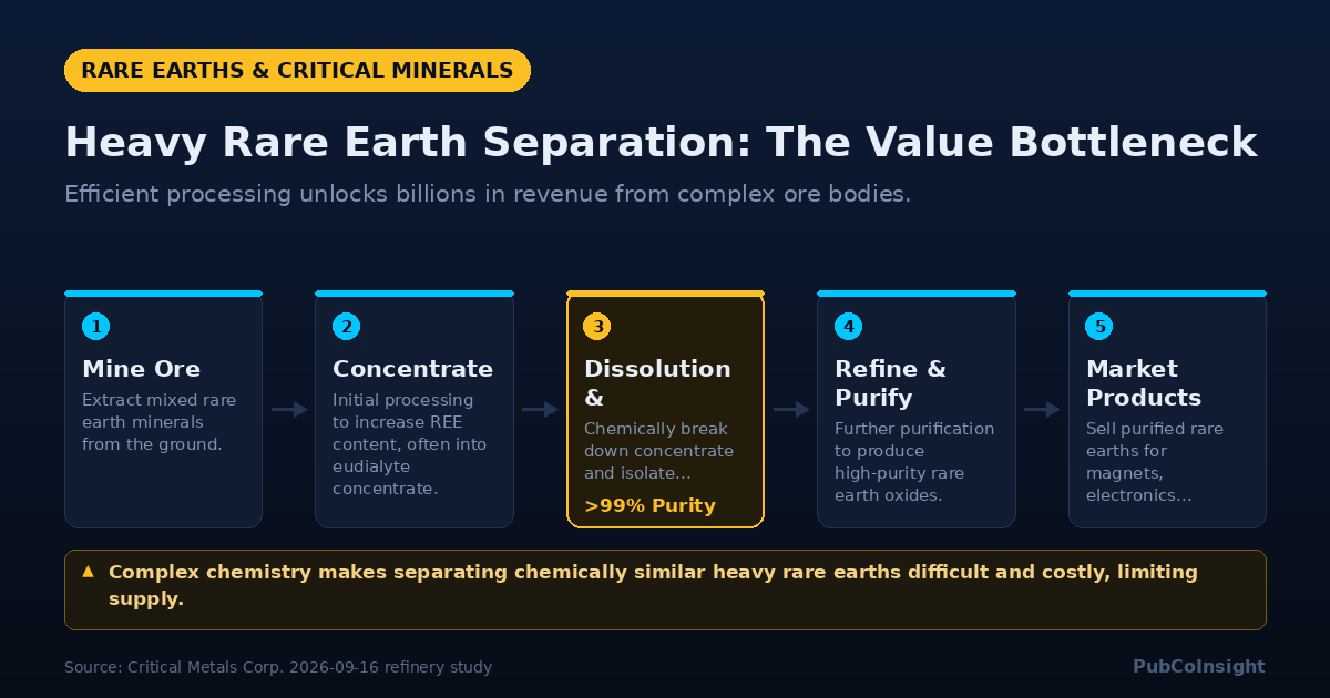 Heavy Rare Earth Separation: The Value Bottleneck