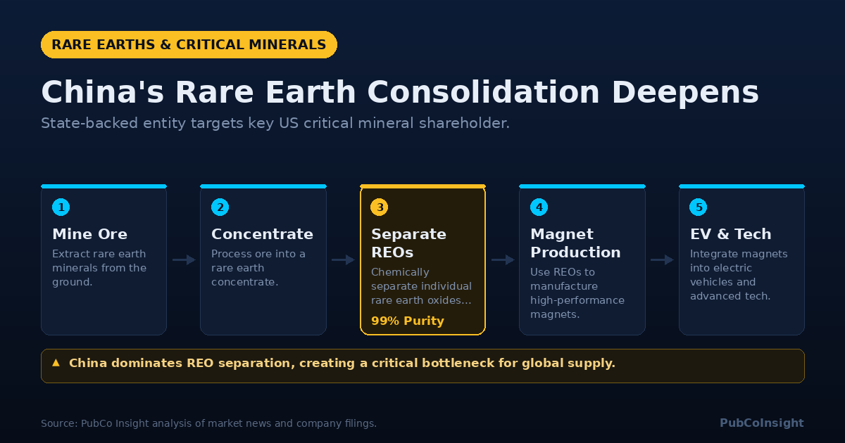 China's Rare Earth Consolidation Deepens