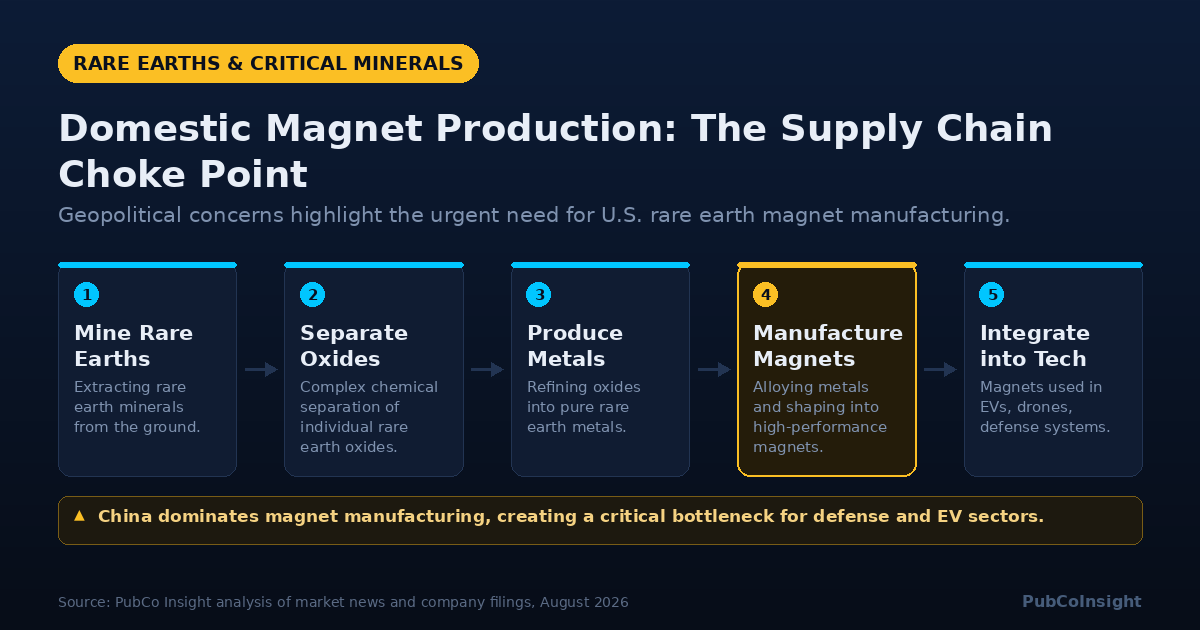 Domestic Magnet Production: The Supply Chain Choke Point