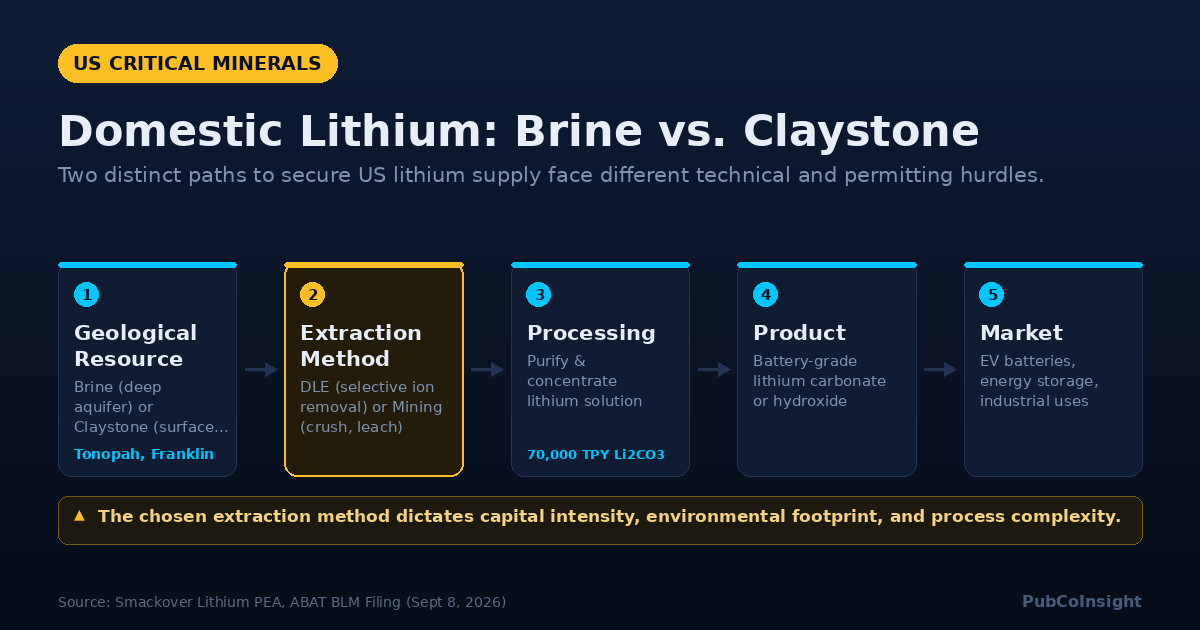 Domestic Lithium: Brine vs. Claystone